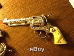 TEXAN toy guns, mfg in USA in 40s by Hubley