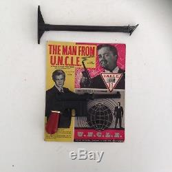 The Man From Uncle Vintage Toy Gun On Original Advertising Card Mint Very Rare