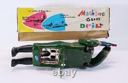 Tin Toy China E 644 Machine Gun Drill Battery Operated