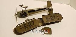 Tippco E-27, Double Decker, Wind Up Tin Toy, Gun & Sparks Pre-War Germany 1930's