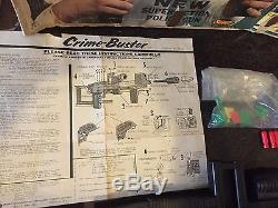 Topper Toys Crime Buster Toy Gun Vintage Complete Set Works