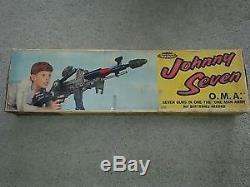 Topper Toys Johnny Seven Guns in one O. M. A withBox