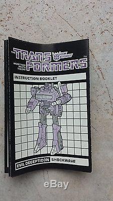 Transformers Decepticon Operations Shockwave Laser Gun Vintage Collectible Toy
