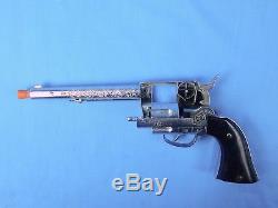 US 1960-65' Hubley Ric-O-Shay. 45 Cal Chromed Toy Cap Gun Pistol Revolver