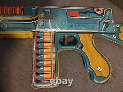 Unique Art Mfg. Co. Inc. Tin Litho Toy Machine Gun Works 25