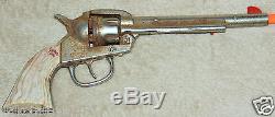 VINTAGE 1940s KILGORE LONG TOM CAST IRON TOY CAP GUN