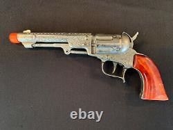 VINTAGE 1950 HUBLEY PIONEER TOY CAP GUN WithMarbled Grips Excellent