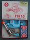 Vintage 1950s-1960s Nichols Pinto Western Cap Gun Turquoise Pistol N. Mint W Box