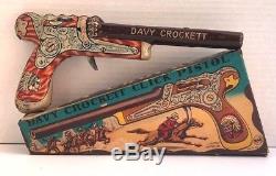 VINTAGE 1950s MARX DAVY CROCKETT PISTOL GUN with ORIGINAL BOX POPEYE FLASH GORDON