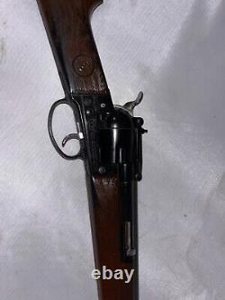 VINTAGE 1960's MATTEL SHOOTIN' SHELL COLT 6 SHOOTER TOY CAP GUN RIFLE-WORKS GOOD