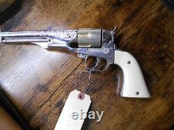 VINTAGE HUBLEY COLT 45 DIECAST CAP GUN /Custom dual holster. EXCELLENT COND# 387