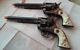 Vintage Hubley Toy Cap Guns/1950's Cowboy Toy Cap Guns/withhubley Leather Holster