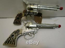 VINTAGE MATTEL SHOOTIN SHELL FANNER CAP GUNS With/HOLSTER