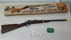 Vintage Mattel Shootin' Shell Indian Scout Toy Rifle Gun In Original Box 1958