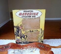 Vintage Maverick Carnell Cap Gun & Holster Boxed Set