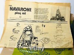 VINTAGE Marx Guns of Navarone Playset with Original Box 4302 & Play Mat EXTRAS