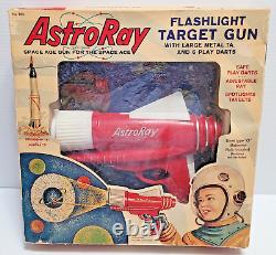 VINTAGE OHIO ART ASTRO RAY FLASHLIGHT TARGET GUN WithBOX