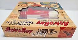 VINTAGE OHIO ART ASTRO RAY FLASHLIGHT TARGET GUN WithBOX