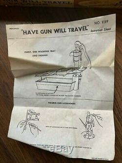 VINTAGE PLAYSET by MPC, 1959, PALADIN HAVE GUN WILL TRAVEL with ORIGINAL BOX