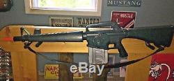 VINTAGE RARE Marx M-16 Machine Gun BIG Realistic Sound Near Mint with Strap Toy