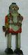 Vintage Tn Japan Tin Toy Astronaut Wind Up 7 3/4 Tall Robot With Space Gun