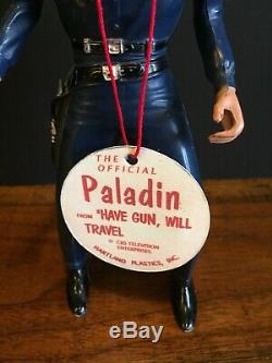VTG 1960s Hartland Gunfighter PALADIN Have Gun Will Travel Western Figure+Extras