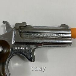 VTG 1960s Nichols Derringer Cap Gun Die Cast Brown Grips Patent Mark