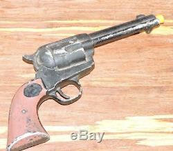 VTG Cast Metal Cowboy Toy Gun Pistol Revolver Replica Prop Lytle Novelty 1950's