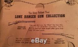 Very Hard To Find The Lone Ranger Miniature Gun Display- Ac Toy Co. 1950's