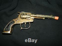 Very Rare 1950's Buzz Henry DALE EVANS Gold Finish Western Toy Play Cap Gun VG