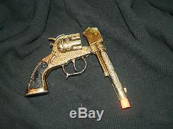 Very Rare 1950's Buzz Henry DALE EVANS Gold Finish Western Toy Play Cap Gun VG
