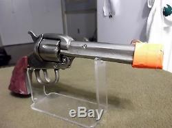 Very Rare Kilgore Big Horn Cap Gun-1st Model-Polished Nickel & Dummy Hammer