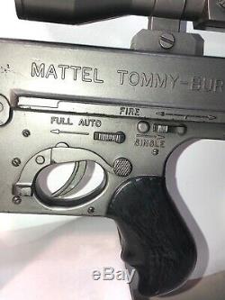 Very Rare Mattel Tommy Burst Agent Zero Cap Gun With Scope Lense Shootin Shells