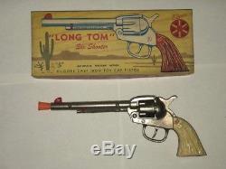 Very Rare Vintage Kilgore Long Tom Six Shooter Cap Gun Unfired With Original Box