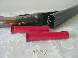 Vintage 1928 Rare AH Fox Gun Co. TOY Double Barrel Cap Cork Shotgun