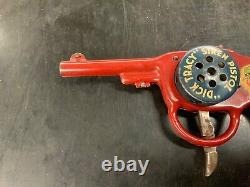 Vintage 1930's Marx Dick Tracy Siren Police Pistol Toy gun