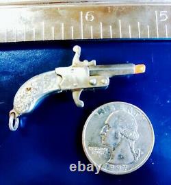 Vintage 1930's Maus German Flintlock Cap Gun Key chain Pendant Pistol