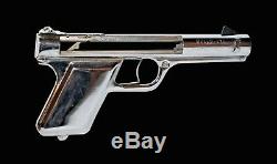 Vintage 1937 Sharpshooter Bulls Eye Bullseye Mfg Co Silver Metal Pistol Gun Wbox