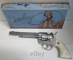 Vintage 1950 Hubley Cowboy Western Toy Cap Gun No. 275 Boxed Never Played With