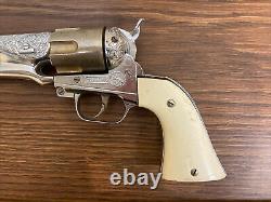 Vintage 1950's-60's Hubley Colt 45 Cap Gun Original Grips 14 Long Made In USA