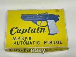 Vintage 1950's Captain Mark II Automatic Pistol Toy Cap Gun Case Of 12 NOS