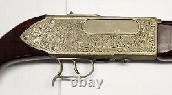 Vintage 1950's HUBLEY FRONTIER Cap Rifle / Cap Gun With Original Holster & Box