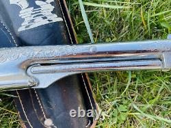 Vintage 1950's Hubley Colt 45 Toy Cap Revolver Gun w Bullets Belt Holster USA