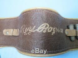 Vintage 1950's Kilgore Roy Rogers cap gun set with Roy Rogers leather holster