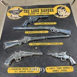 Vintage 1950's LONE RANGER Western Gun Collection American Cast Toy 1960's