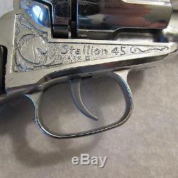 Vintage 1950's NICHOLS STALLION Colt 45 MARK II 12 Cap Gun & Original Box