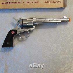 Vintage 1950's NICHOLS STALLION Colt 45 MARK II 12 Cap Gun & Original Box