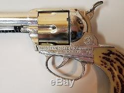 Vintage 1950s Fanner Shootin Shell Mattel Cap Gun Toy Metal Cowboy Western Toy