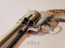 Vintage 1950s Fanner Shootin Shell Mattel Cap Gun Toy Metal Cowboy Western Toy