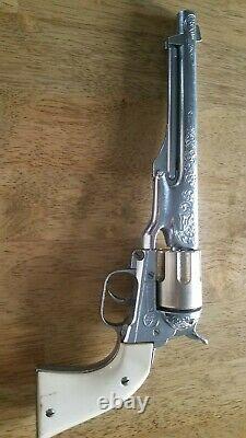 Vintage 1950s Hubley Colt 45 Cap Gun Western Cowboy Toy WORKS